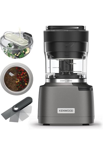 Kenwood 2-in-1 Chopper + Grinder 1000W Powerful Metal Grinder and Electric Chopper with Eversharp Qu