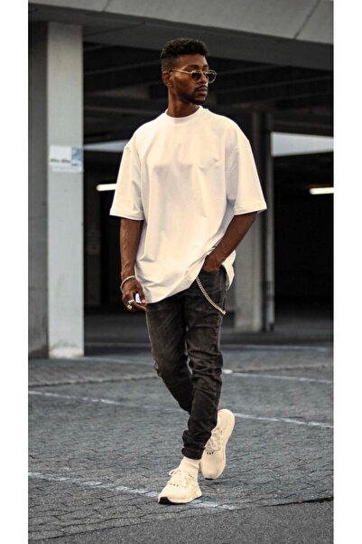 JustBS Tricou pentru bărbați, larg și confortabil