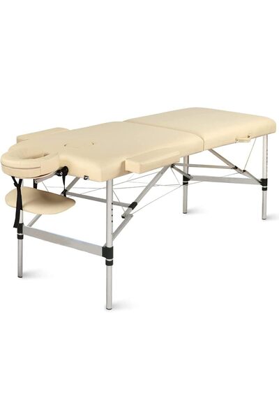 LA PERLA TECH Professional Aluminum 2 Folding Adjustable Massage Table -Breat...