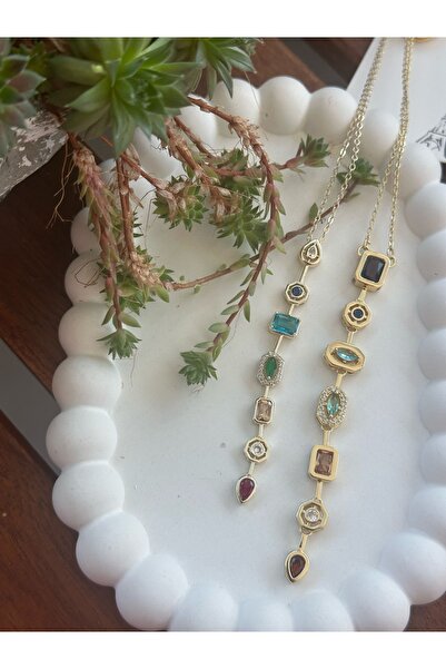mibrillo Brand Equivalent Colorful 7 Element Y Necklace