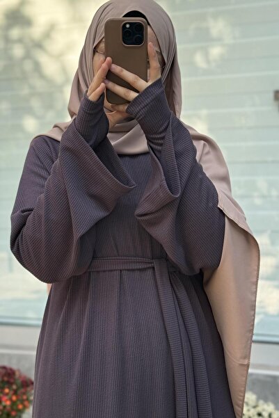 ANDE Kuğu Triko Elbise- Antrasit