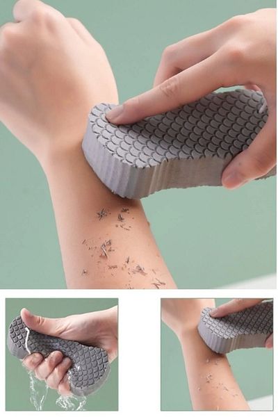 tafce Moist Dead Skin Cleaner Magic Bath Loofah Exfoliating Cloth Body Shower Sponge Massager