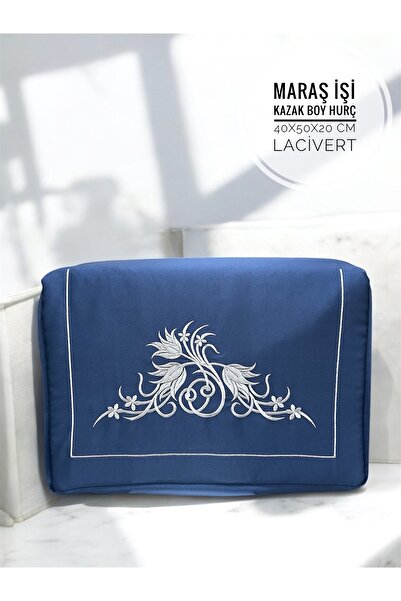Mariabella Home Collection Maraş İşi Hurç 40x50x20 cm Kazak Boy Çeyizlik Nakışlı İşlemeli Söz Nişan Gelin Bohça