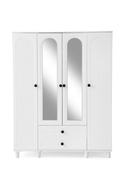 AYDINEV BOHEM MDF 4 KAPILI DOLAP-BEYAZ