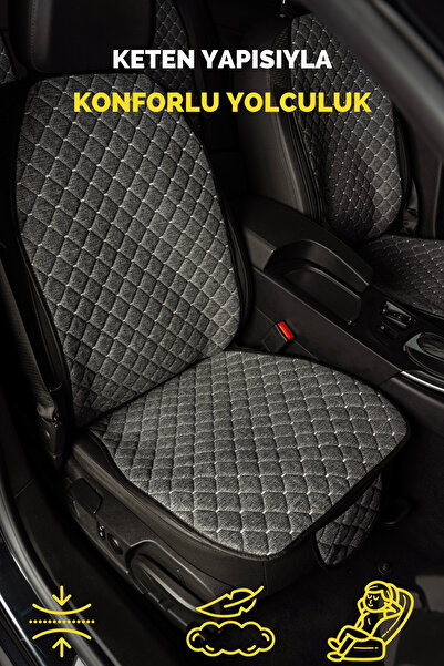 ECARTEKS PREMİUM QUALİTY CAR ACCESSORİES Terletmez Cepli Kaymaz Taban Keten O...