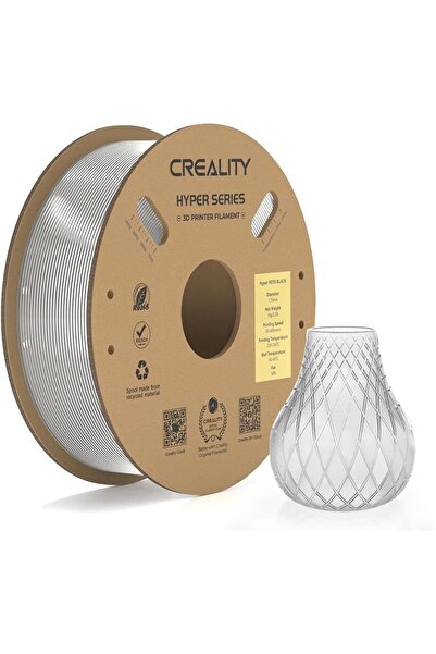 Creality Hyper Petg Şeffaf Filament 1.75mm 1Kg