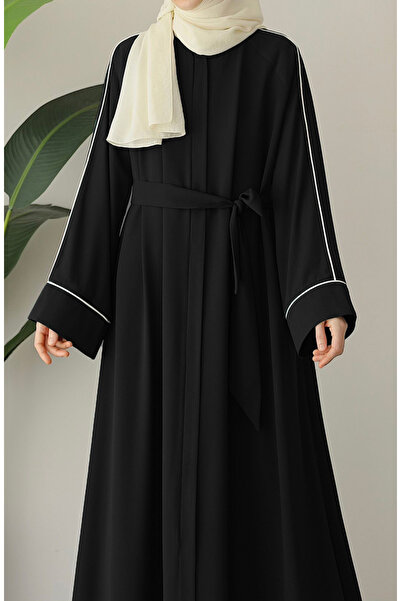 suhneva Ahu Bias Abaya Ferace Black