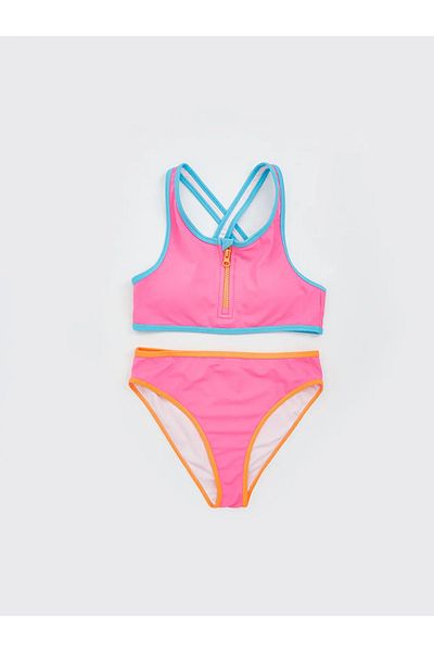 LC Waikiki LCW Kids Pink Quick Dry UV Protection Μπικίνι για κορίτσια