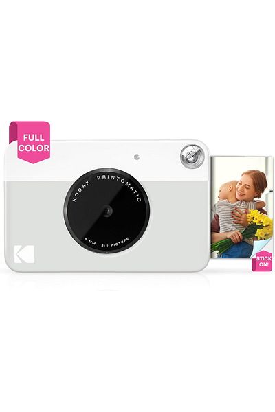 Kodak Printomatic Full-Color Instant Print Digital Camera - Colorful Photos On Zink 2x3" Sticky-Back