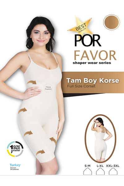 Por Favor 1 Size Reducing Full Length Corset