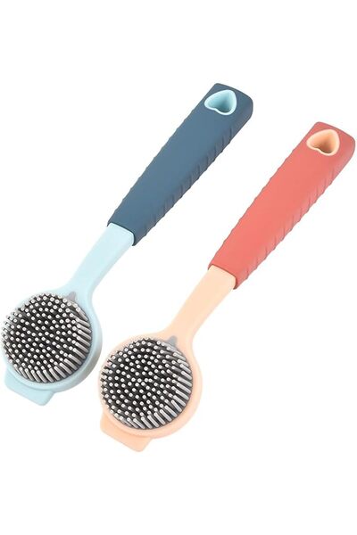 rayyan Ryane Household Dish Brush, Silicone Pot and Pan Cleaning Brush, Sink ...