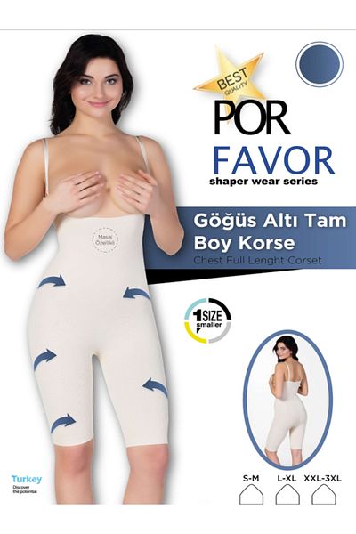 Por Favor 1 Size Reducer Underbust Full Length Corset