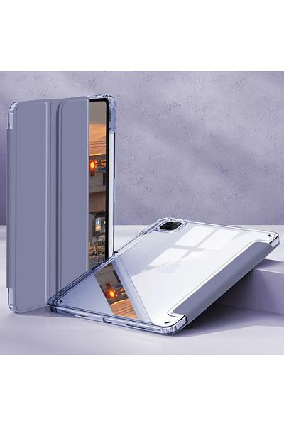 Choice حافظة آيباد إير 4 إير 5 لافندر عالية الشفافية من الأكريليك لجهاز آيباد 2022، حافظة آيباد برو 11 لجهاز آيباد 2021