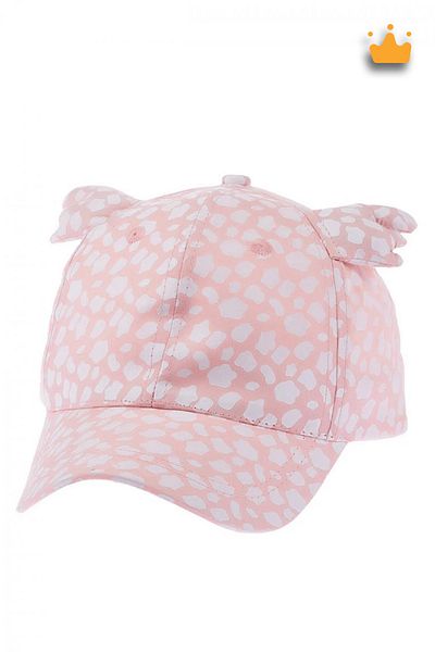 Kitti 4-8 Years 52cm Girl Summer Patterned Adjustable Hat Cap Powder Y 2320004