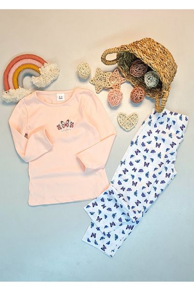 CemBebe Girl's Combed Cotton Pajama Set