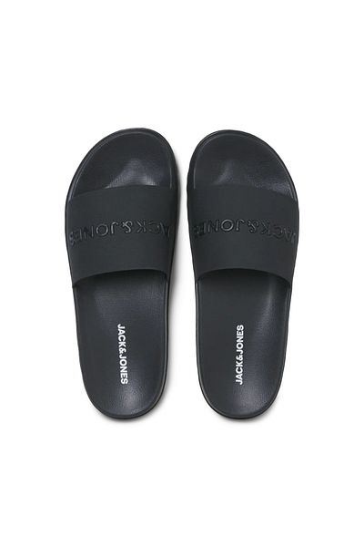 Jack & Jones Men's Daily Black Sports Slippers - 12274559