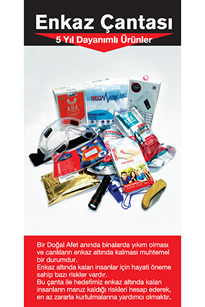 Bilgeden Deprem & Afet & Enkaz Çantası Hayatta Kalma Afet Çantası Acil Durum ...