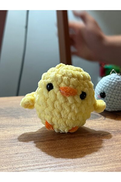 LUNEVA AKSESUAR El Yapımı Örgü Sarı Civciv Oyuncak Amigurumi