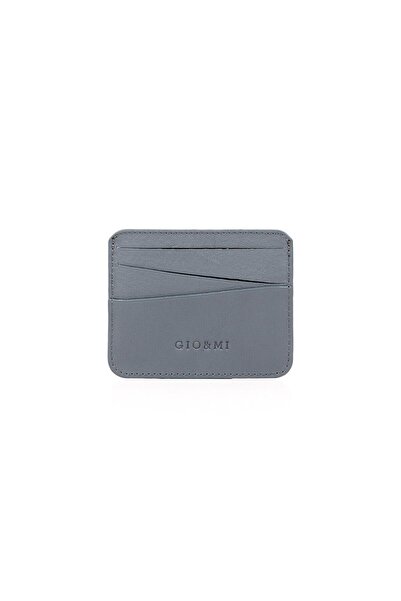gio&mi Boris Genuine Leather Men's Gray (Casual Model) Card Holder Business Card Holder