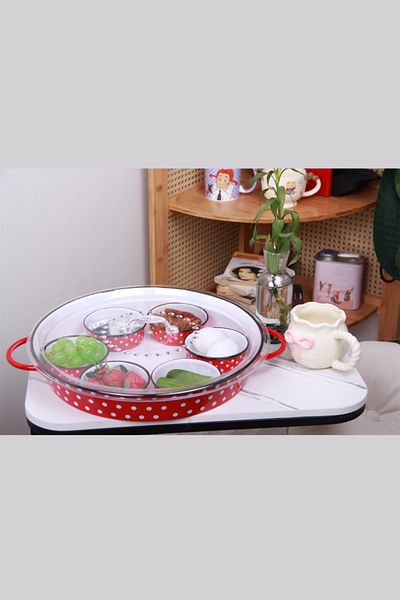 Generic Breakfast tray with lid and serving bowls