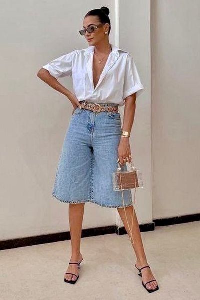 bb butik basic Pantaloni scurți din denim model City Boy Bell CN7017
