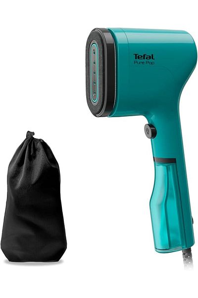 TEFAL 1300W Pure Pop Corded Handheld Garment Steamer Teal Green DT2024G0
