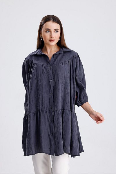 ikomteks Ruffled Skirt Shirt Tunic