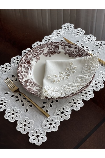 QBR Home Набір з 7 предметів для сервірування столу з американським сервісом. Модель «Ромашка» (7 предметів)