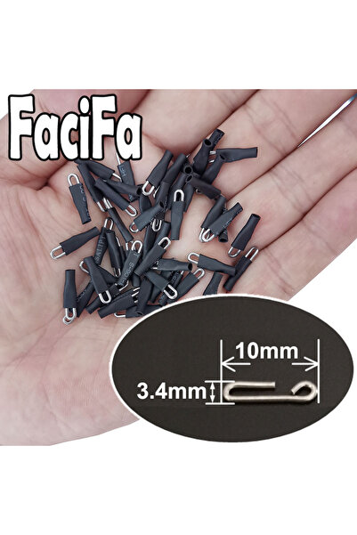 Choice 100 قطعة من أزرار الصيد السريعة Enganche Rapido مقاس 10 مم باللون الأس...