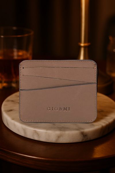gio&mi Boris Genuine Leather Men's Brown (Casual Model) Card Holder Business Card Holder