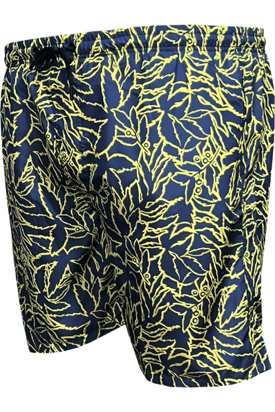 Lifeguard Büyük Beden Desenli Deniz Şortu
