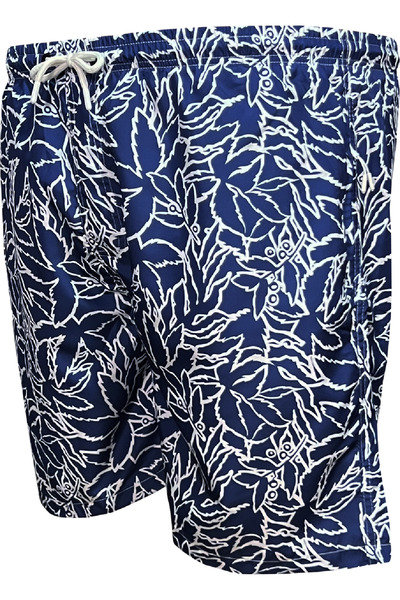 Lifeguard Büyük Beden Desenli Deniz Şortu
