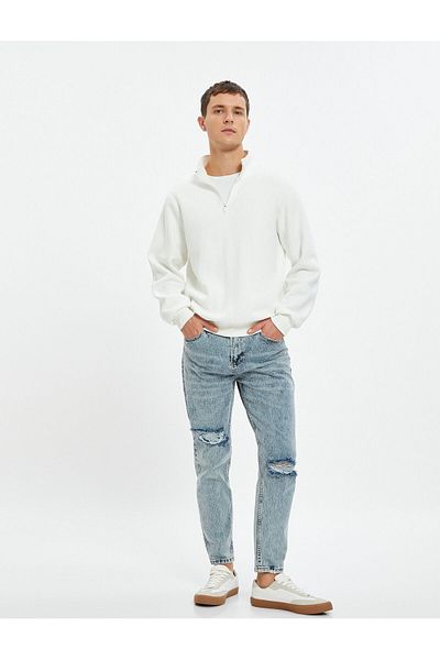 Koton Tapered Fit Jean Trousers with Pockets - Joe Jean