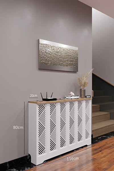 BAGAX Gordion Model, Beyaz Üstü Çam Renk,iç Ölçü 116 Cm Dış Ölçü 120 Cm Petek...