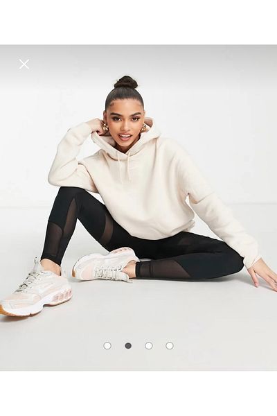 Nike Sportswear Essential Collection Fleece Oversized Hoodie Cream Women's Sweatshirt