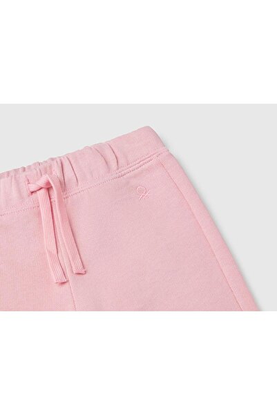 United Colors of Benetton Κοριτσίστικο ροζ λογότυπο κεντημένο φούτερ