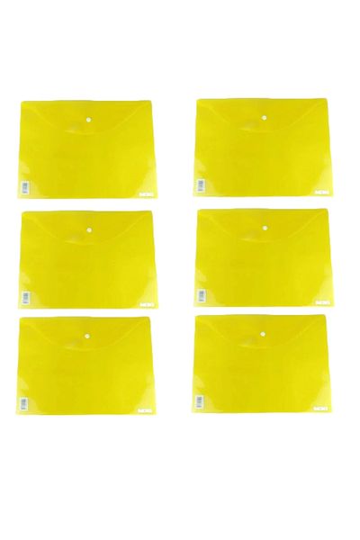Noki Noki A4 File with Chinks A4 Yellow (6 Pieces)