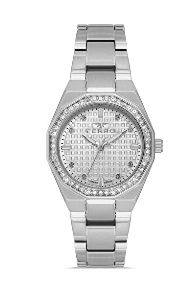 FERRO Gümüş Çelik Kordon Kadın Kol Saati FL40134A-A