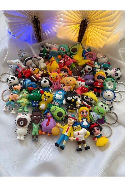 womi 10 Pcs Mix Gift Figure Keychain (High Quality)
