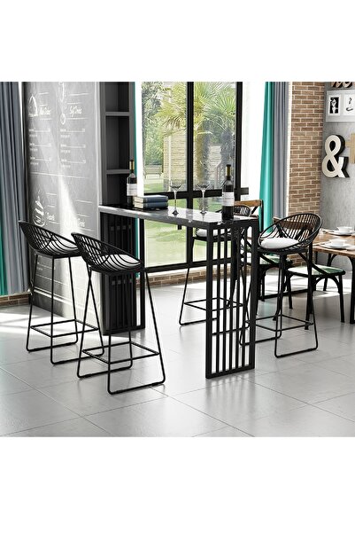 TOLIAHOME Dekoratif Tasarım Çok Amaçlı Masa Çalışma Mutfak Bar Masası