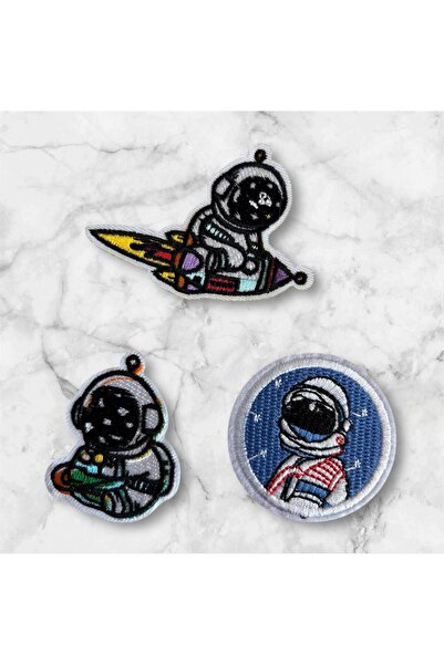 OZN AKSESUAR 3-dijelni peglanjivi zakrpe, zakrpe za šivanje, zakrpe, ukrasne ...