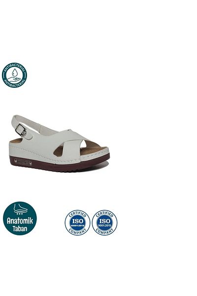 Roy Jones Women's Orthopedic Stylish Comfort Model Anatomical Comfortable Sole Short Heeled Daily Sandals Slippers