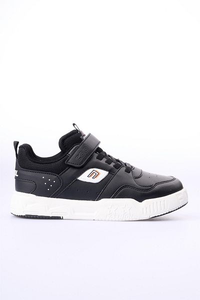 AYAKMOD Pantofi sport negri cu velcro pentru băieți Prax F