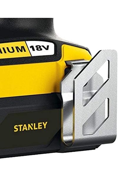 Stanley Cordless Hammer Drill, 18V 2.0 Ah, Li-Ion Battery With Charger, Kitbox, Yellow