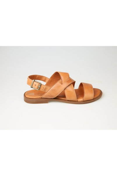 Lady Mia Mila Genuine Leather Buckle Women Sandals