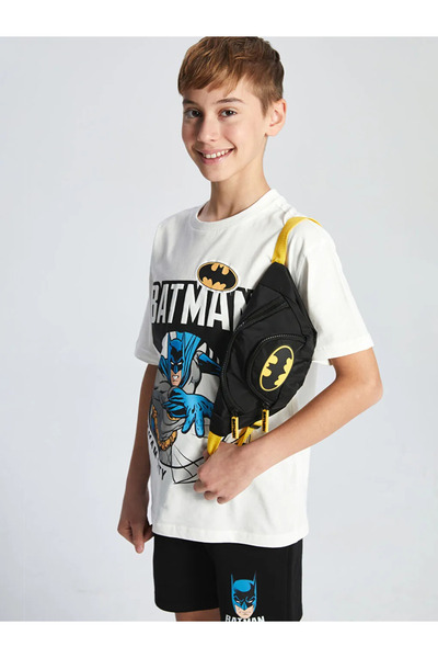 LC Waikiki Black Printed Boy's Waist Bag
