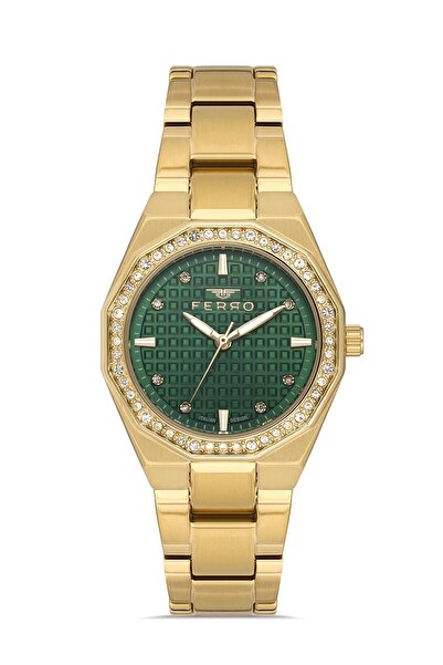 FERRO Sarı Çelik Kordon Kadın Kol Saati FL40134A-B6