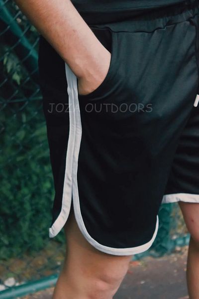 Jobia Outdoors Ανδρικό Διχτυωτό Μπάσκετ Προπόνηση Αθλητικό Σορτς Μονό με Λεπτομέρεια Γραμμής