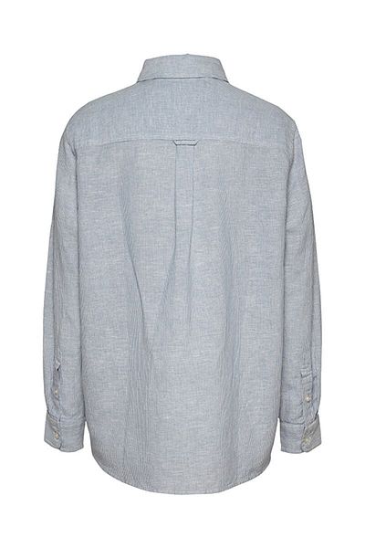 Tommy Hilfiger Women's Tjw Relax Linen Shirt - Blue