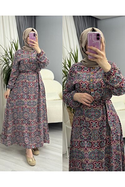 suphan tekstil MODEST VISCOSE FULL-LENGTH DRESS